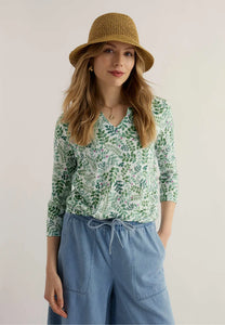 3/4 SLEEVE TOP | KELLOW-Top-SEASALT-8-CHALK-Coriander