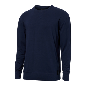 3SIX FIVE LS CREW - MARITIME BLUE-Shirts & Tops-SAXX-MEDIUM-MARITIME BLUE-Coriander