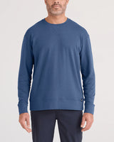 3SIX FIVE L/S CREW | WASHED INDIGO-Shirts & Tops-SAXX-Coriander