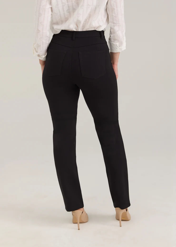STRAIGHT LEG JEANS | SUZANNE: BLACK-Bottoms-FRENCH DRESSING JEANS-Coriander
