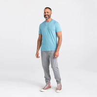 3six five TEE - REEF BLUE-Shirts & Tops-SAXX-Coriander