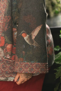 FLEECE COTTAGE CARDIGAN KIMONO JACKET | FLIGHT of FANCY-Jackets & Sweaters-MARKET OF STARS-Coriander