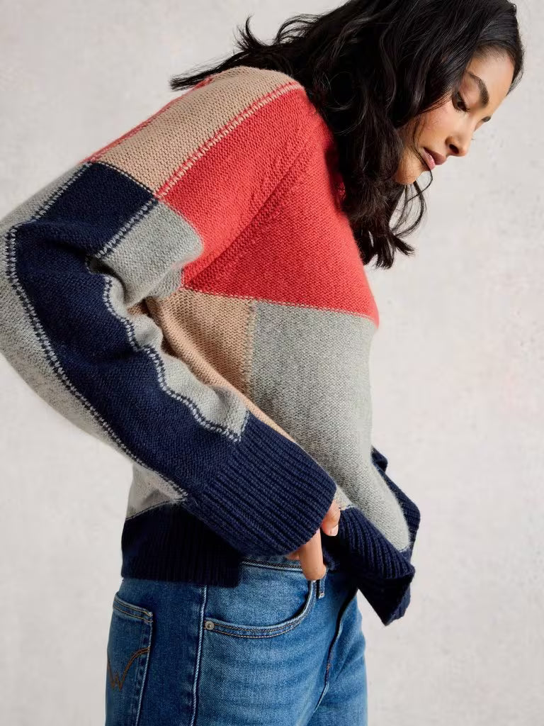 PULLOVER SWEATER | MARY COLOURBLOCK
