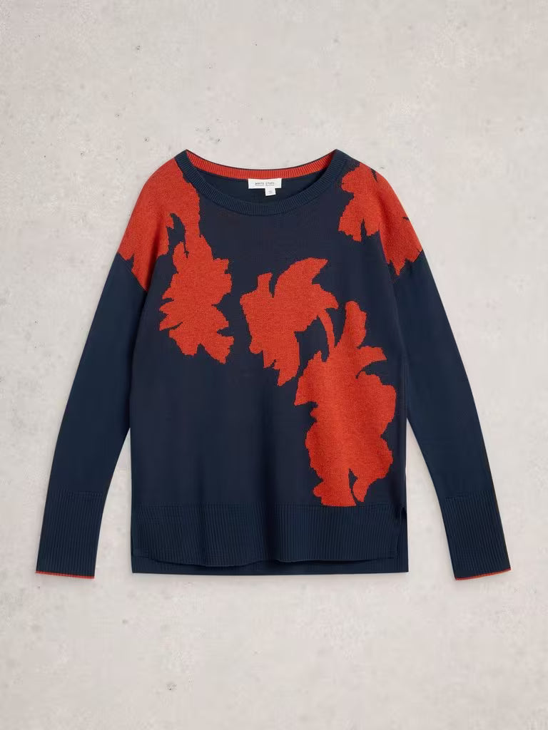 PULLOVER SWEATER | OLIVE FLORAL