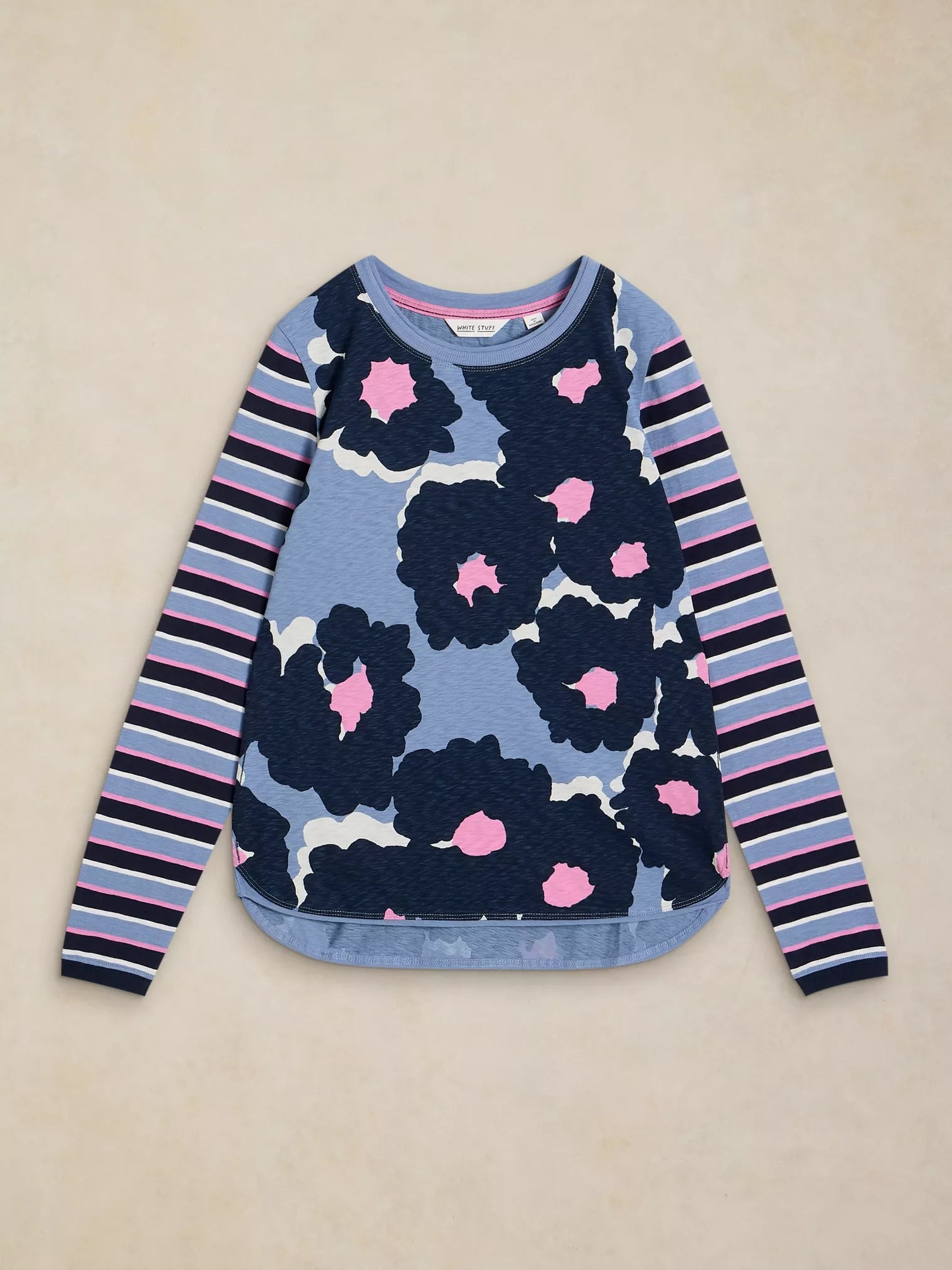 LONG-SLEEVED TEE | CLARA: BLUE