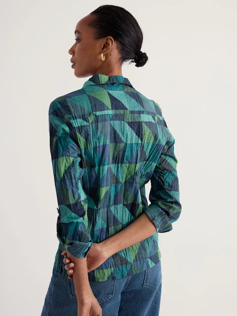 WOMEN'S SHIRT | LARISSA: GEO ESTUARY