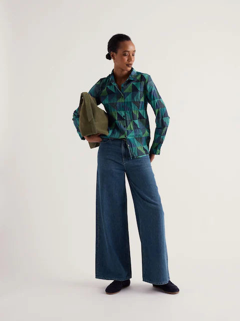 WOMEN'S SHIRT | LARISSA: GEO ESTUARY