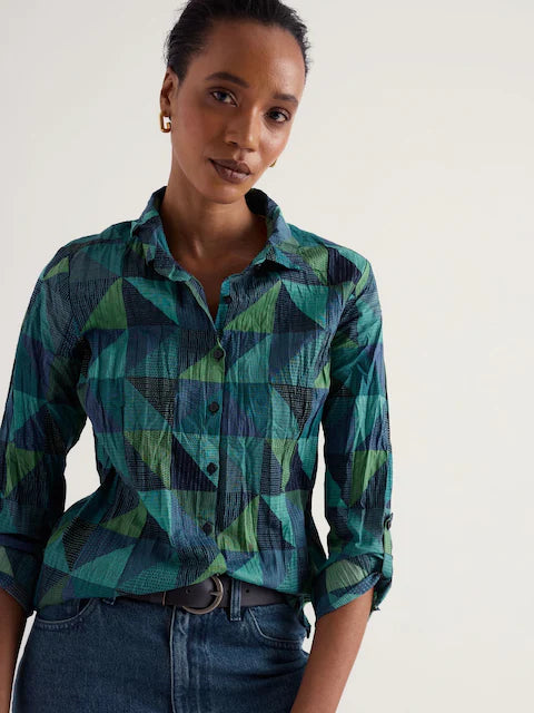 WOMEN'S SHIRT | LARISSA: GEO ESTUARY
