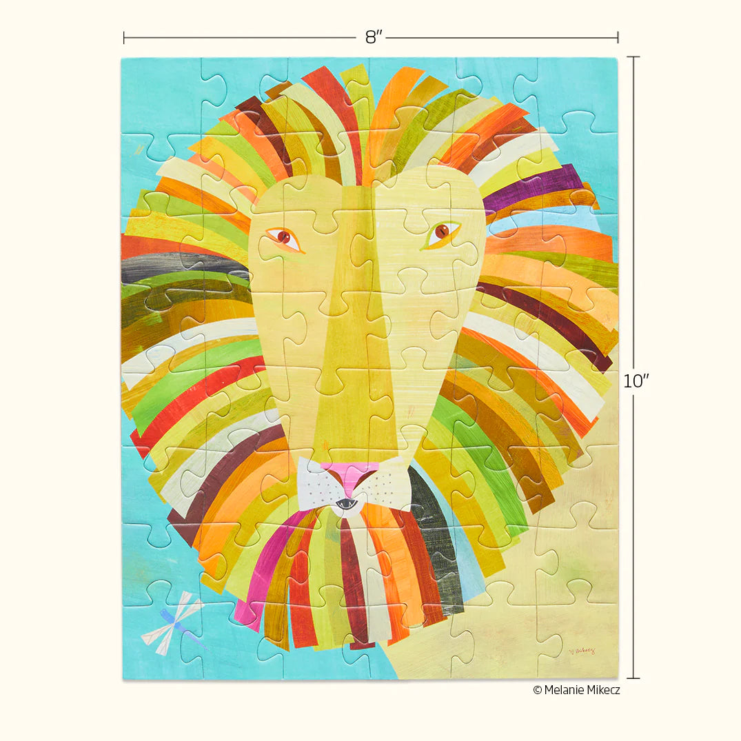 48 PIECE KIDS PUZZLE - COLOURFUL LION-Puzzles-WERKSHOPPE-Coriander