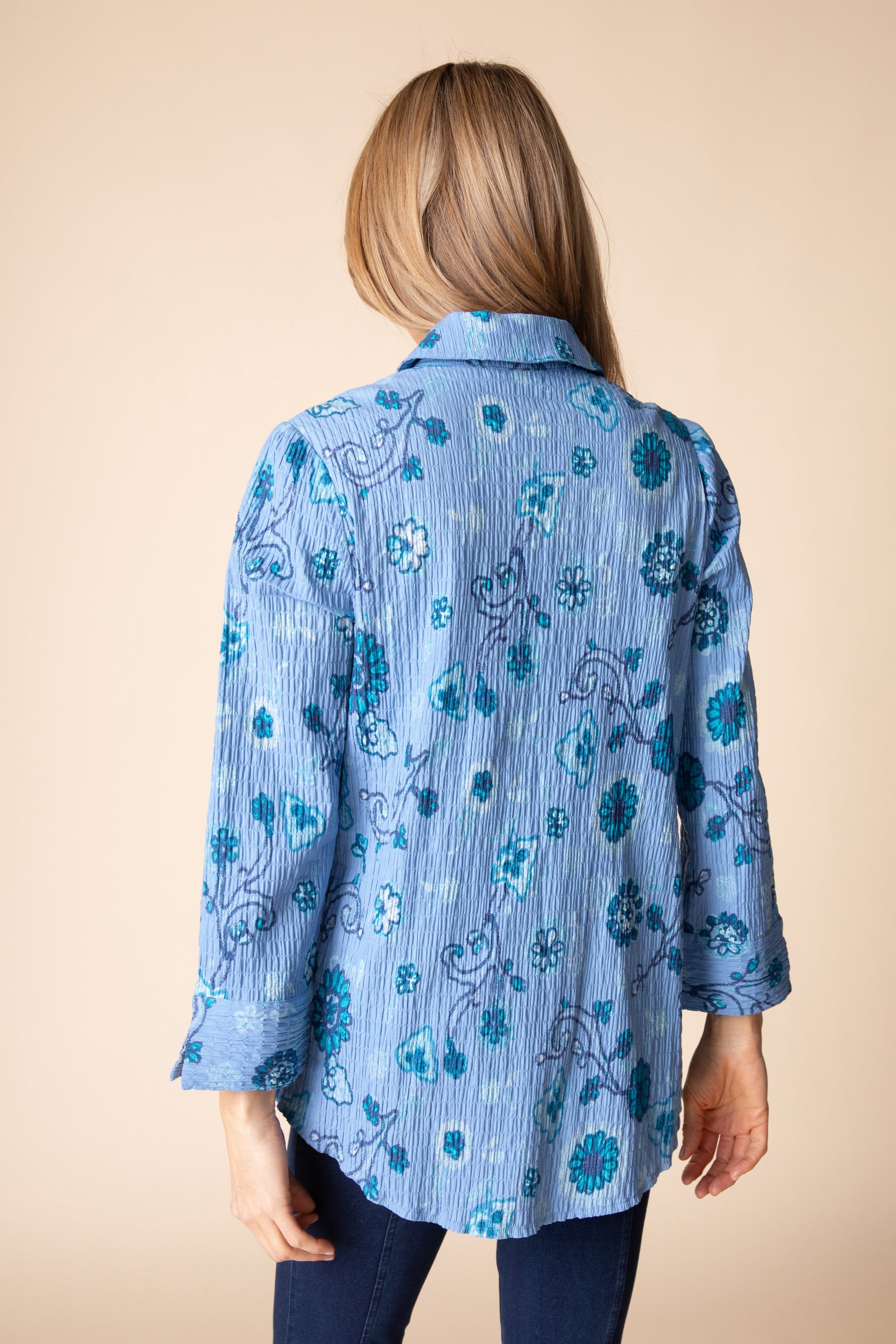 L/S SHIRT | SHAPED CRINKLE