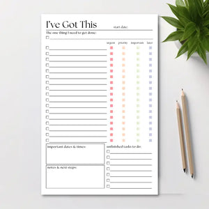 50-PAGE NOTEPAD | I'VE GOT THIS TO DO LIST-Books & Stationery-ELEVENTH AND TAYLOR-Coriander