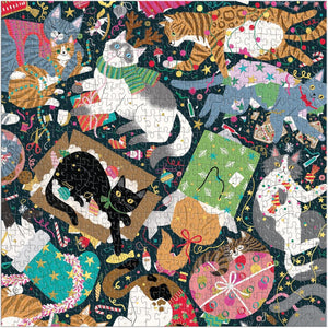 500 PIECE PUZZLE | CATMAS CHAOS-Puzzles-RAINCOAST-Coriander