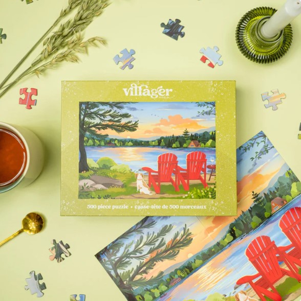 500 PIECE PUZZLE | COTTAGE COUNTRY-Puzzles-VILLAGER PUZZLES-Coriander