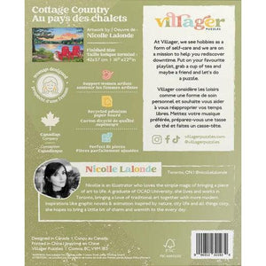 500 PIECE PUZZLE | COTTAGE COUNTRY-Puzzles-VILLAGER PUZZLES-Coriander