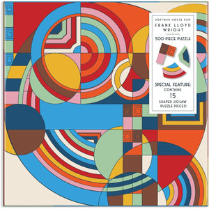 500 PIECE PUZZLE | FRANK LLOYD WRIGHT HOFFMAN HOUSE RUG-Fun and Games-RAINCOAST-Coriander