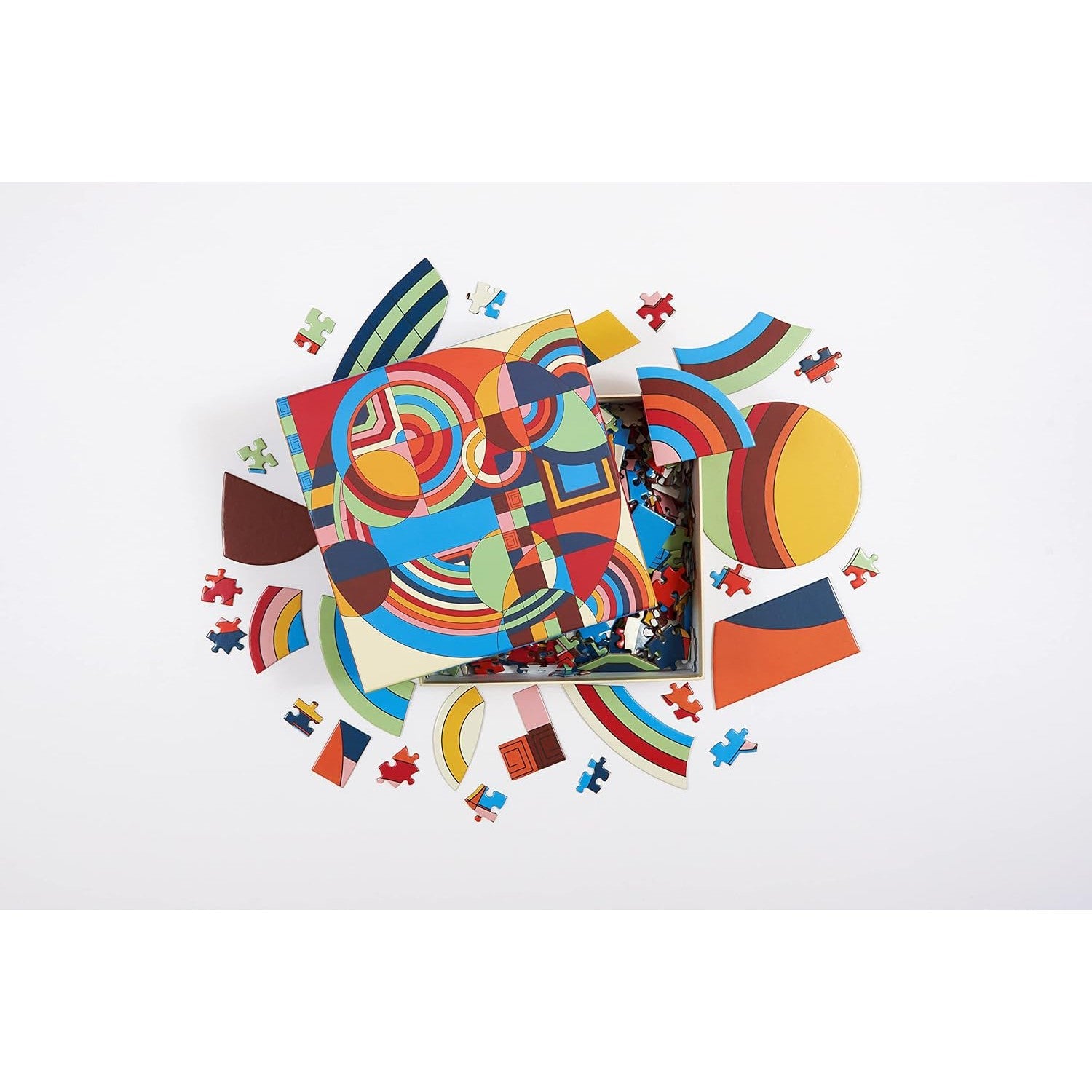 500 PIECE PUZZLE | FRANK LLOYD WRIGHT HOFFMAN HOUSE RUG-Fun and Games-RAINCOAST-Coriander