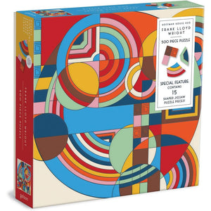 500 PIECE PUZZLE | FRANK LLOYD WRIGHT HOFFMAN HOUSE RUG-Fun and Games-RAINCOAST-Coriander