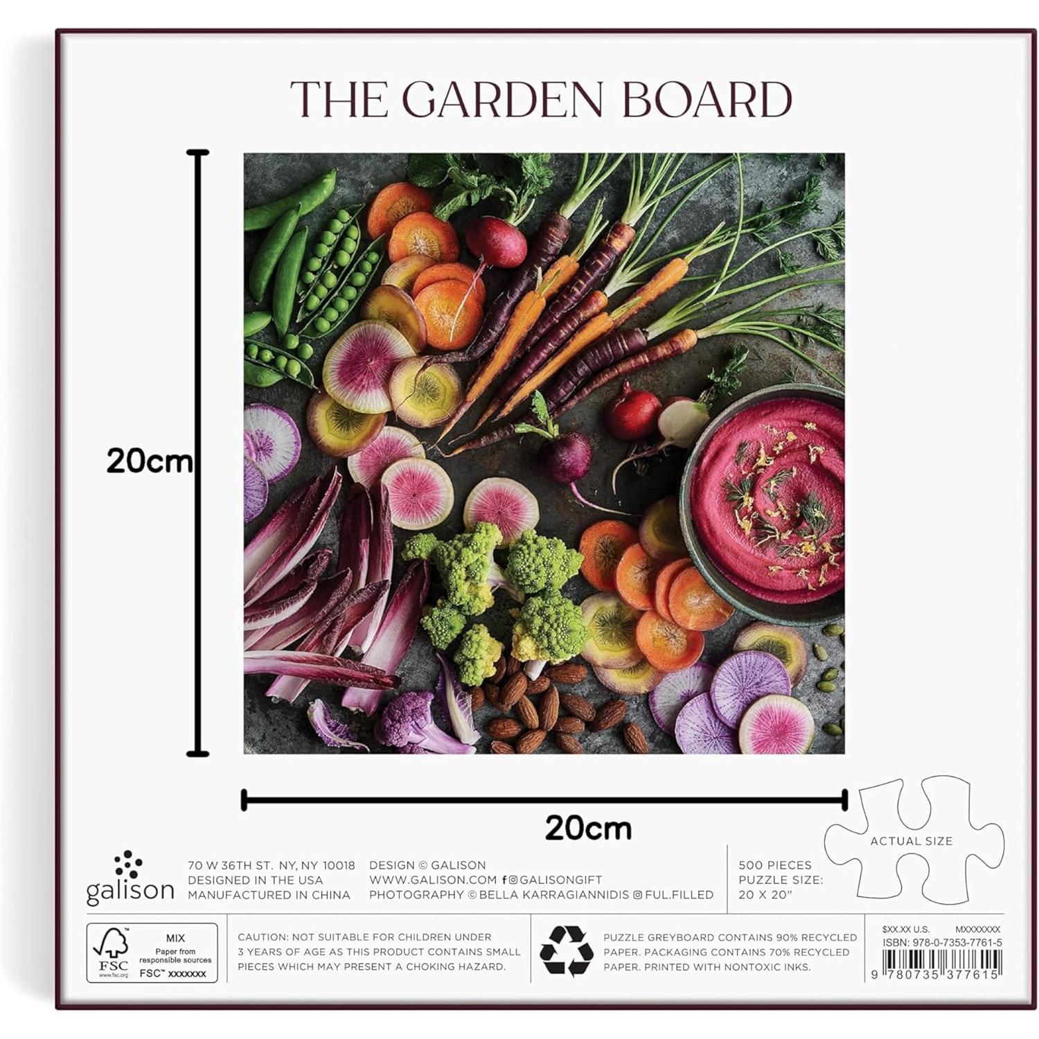 500 PIECE PUZZLE | GARDEN BOARD-Puzzles-RAINCOAST-Coriander