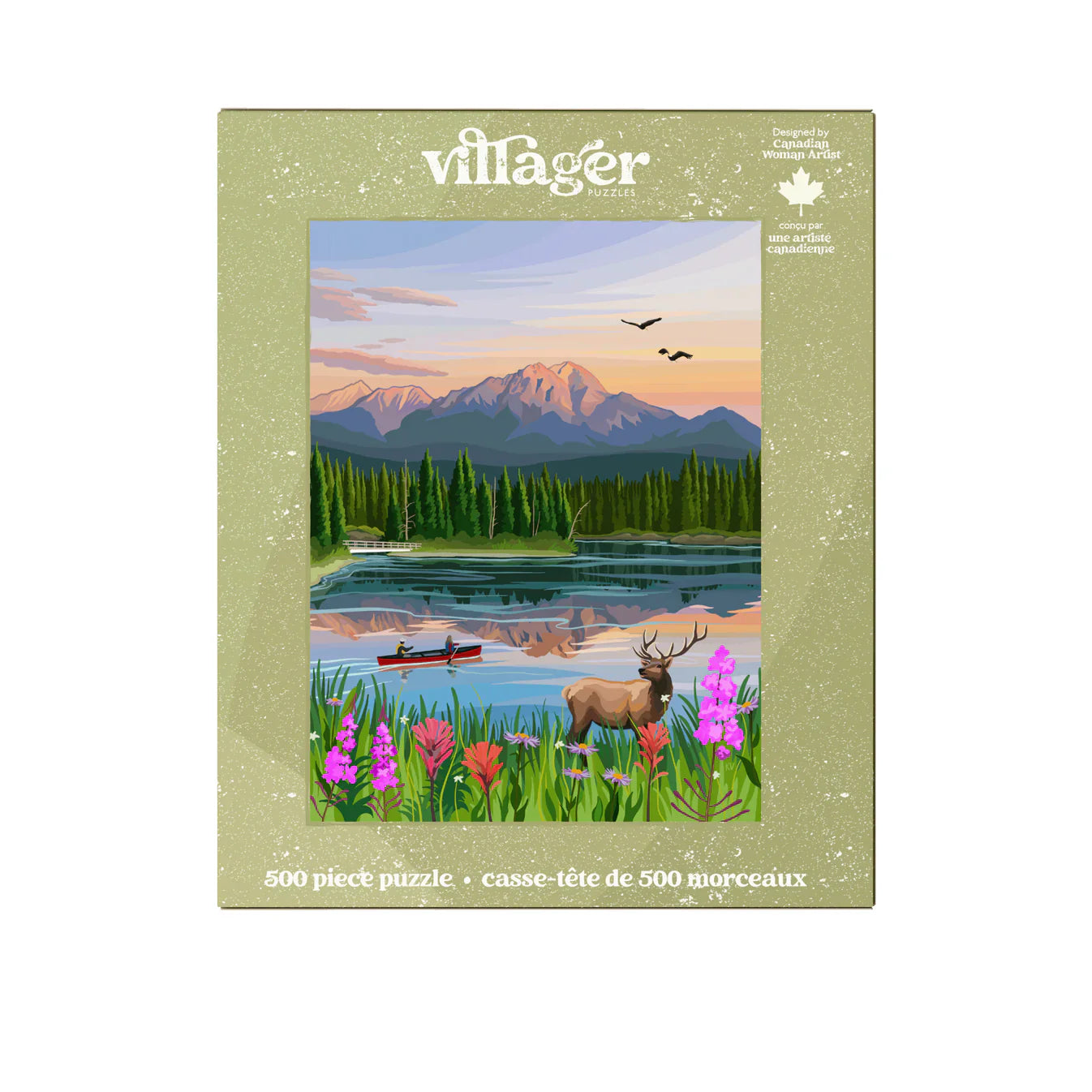 500 PIECE PUZZLE | JASPER FLOWERS-Puzzle-VILLAGER PUZZLES-Coriander
