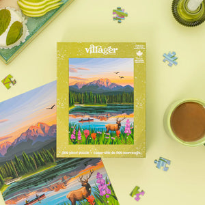 500 PIECE PUZZLE | JASPER FLOWERS-Puzzle-VILLAGER PUZZLES-Coriander
