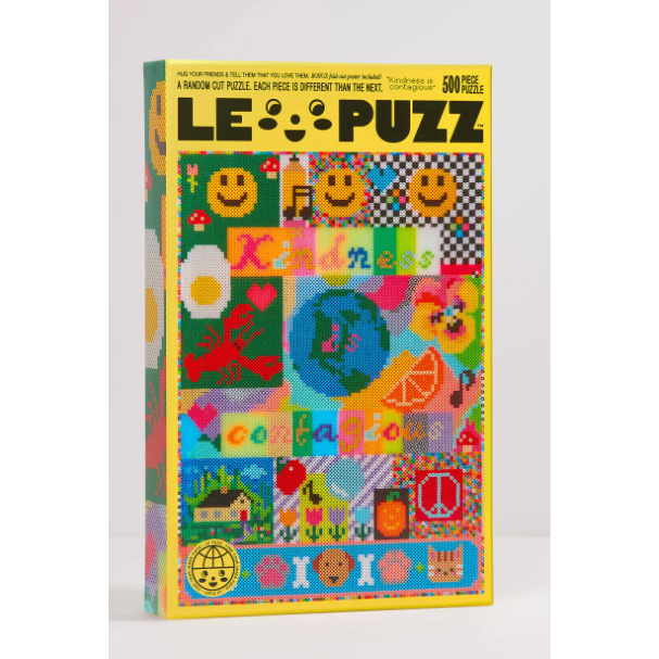 500 PIECE PUZZLE | KINDNESS IS CONTAGIOUS |-Puzzles-LE PUZZ-Coriander