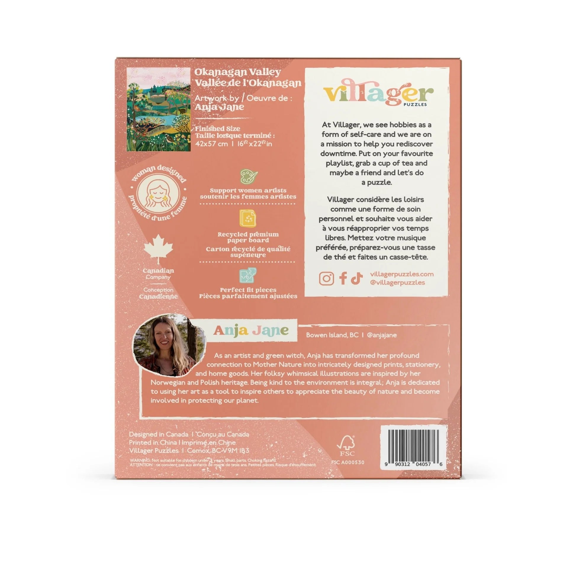 500 PIECE PUZZLE | OKANAGAN VALLEY-Puzzles-VILLAGER PUZZLES-Coriander