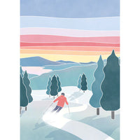 500 PIECE PUZZLE | SUNSET SKI-Puzzles-VILLAGER PUZZLES-Coriander