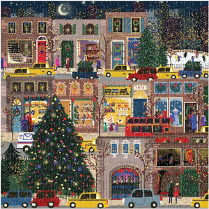 500 PIECE PUZZLE | WINTERY LIGHTS FOIL-Puzzles-RAINCOAST-Coriander