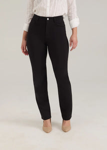 STRAIGHT LEG JEANS | SUZANNE: BLACK-Bottoms-FRENCH DRESSING JEANS-Coriander