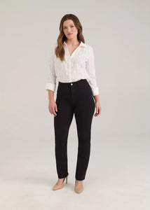 STRAIGHT LEG JEANS | SUZANNE: BLACK-Bottoms-FRENCH DRESSING JEANS-4-BLACK-Coriander