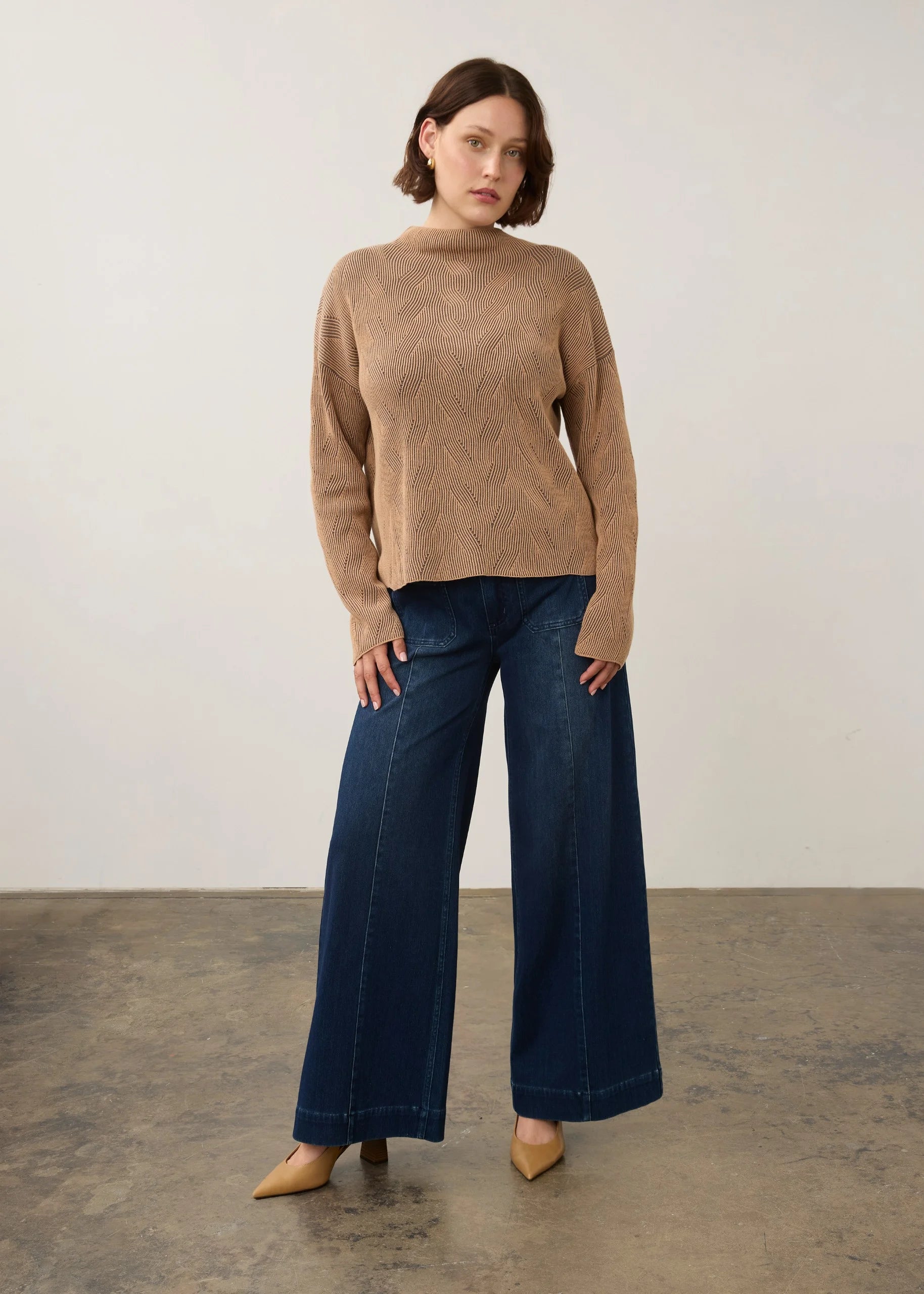FDJ PULLOVER SWEATER | FUNNEL NECK