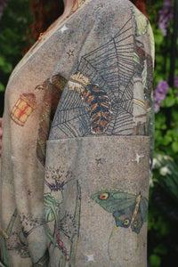 FLEECE COTTAGE CARDIGAN KIMONO JACKET | LOVELIGHT-Jackets & Sweaters-MARKET OF STARS-Coriander