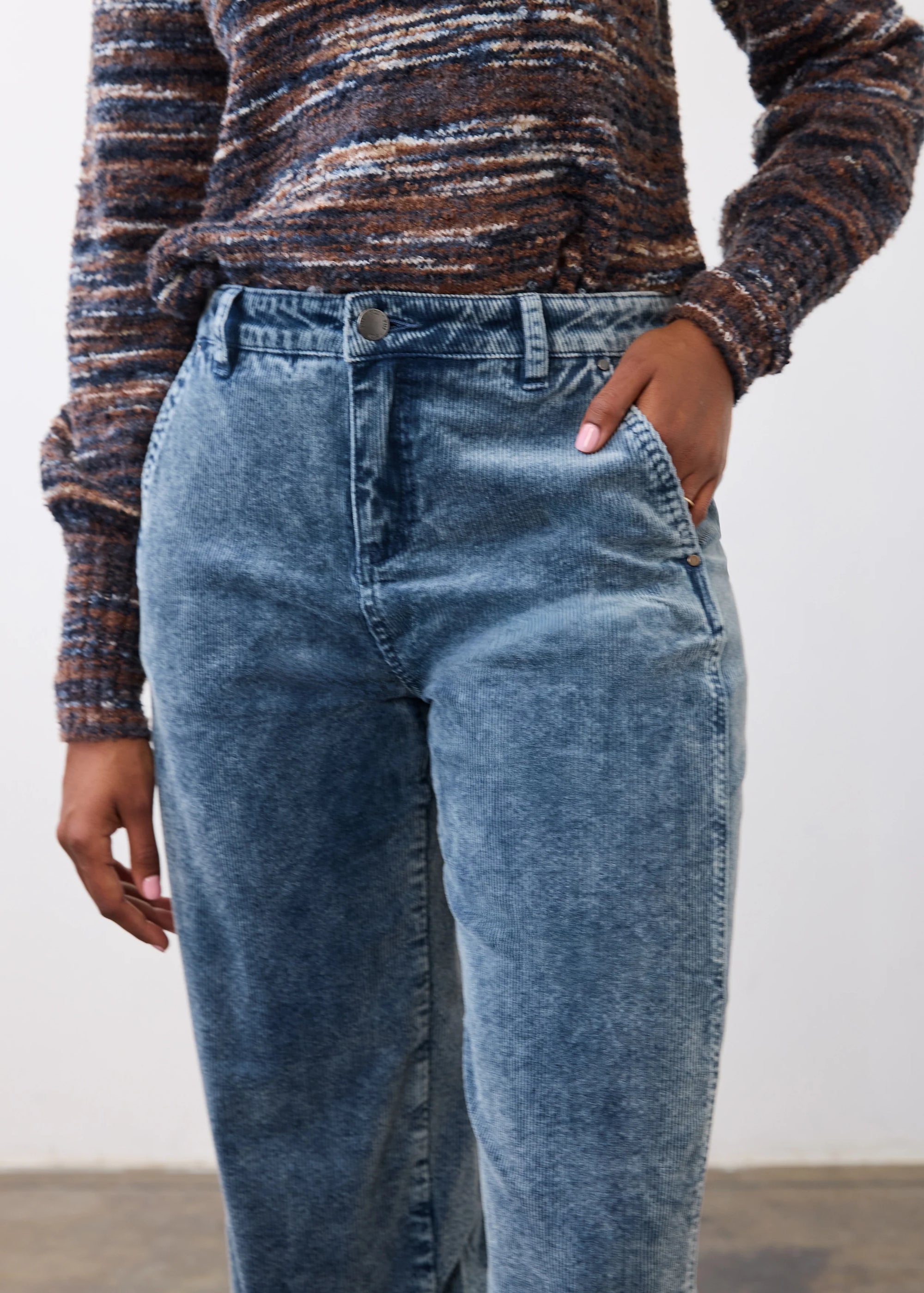 CORDUROY JEANS | BARREL ANKLE-Bottoms-FRENCH DRESSING JEANS-Coriander