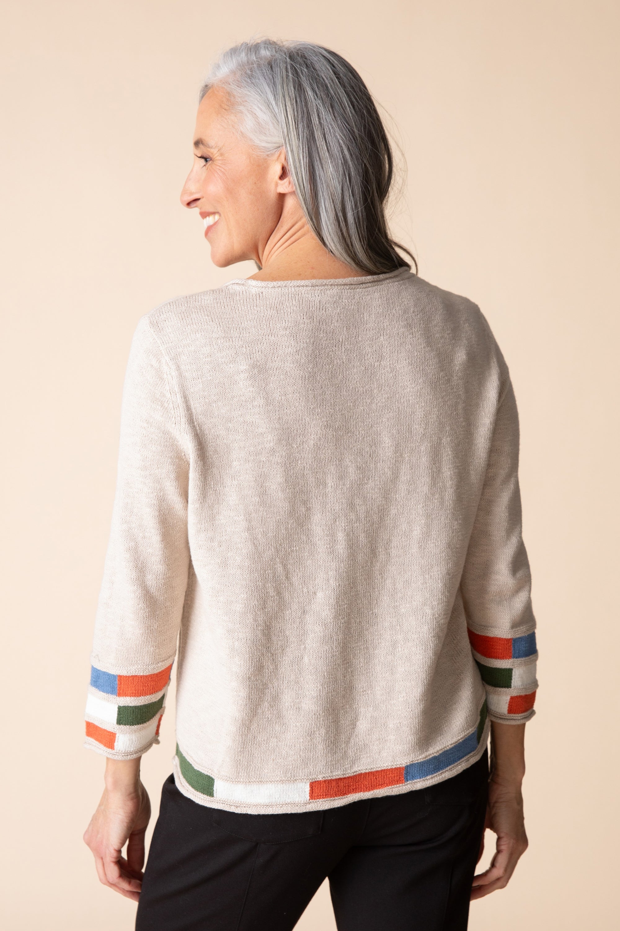 PULLOVER SWEATER | MOSAIC PULLOVER-Jackets & Sweaters-HABITAT-Coriander