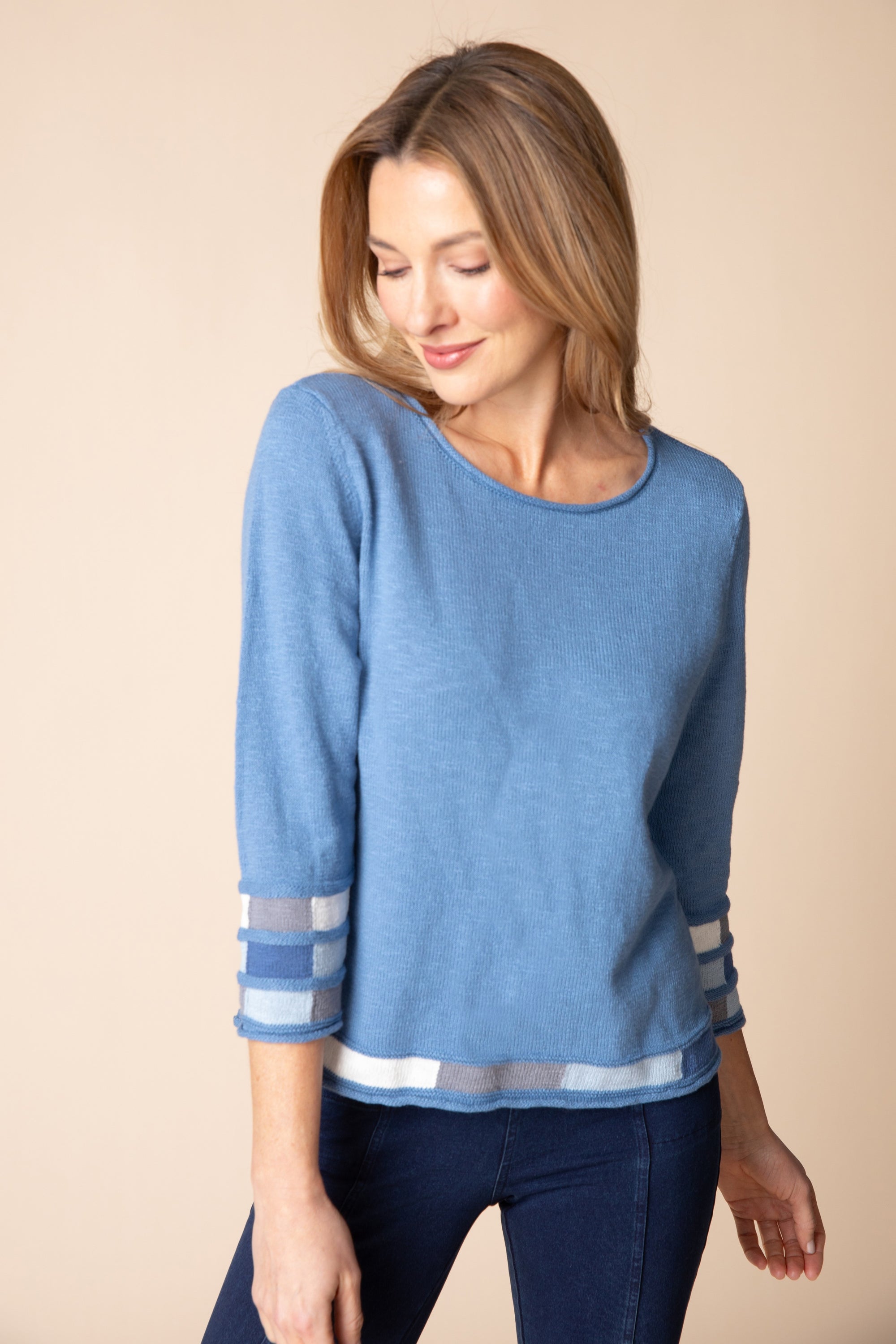 PULLOVER SWEATER | MOSAIC PULLOVER-Jackets & Sweaters-HABITAT-XSMALL-HARBOR-Coriander