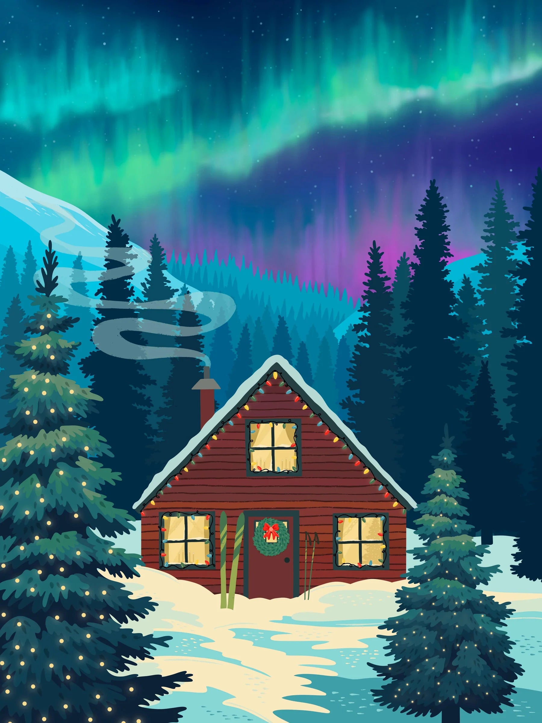 500 PIECE PUZZLE | NORTHERN CABIN-Puzzles and Such-VILLAGER PUZZLES-Coriander