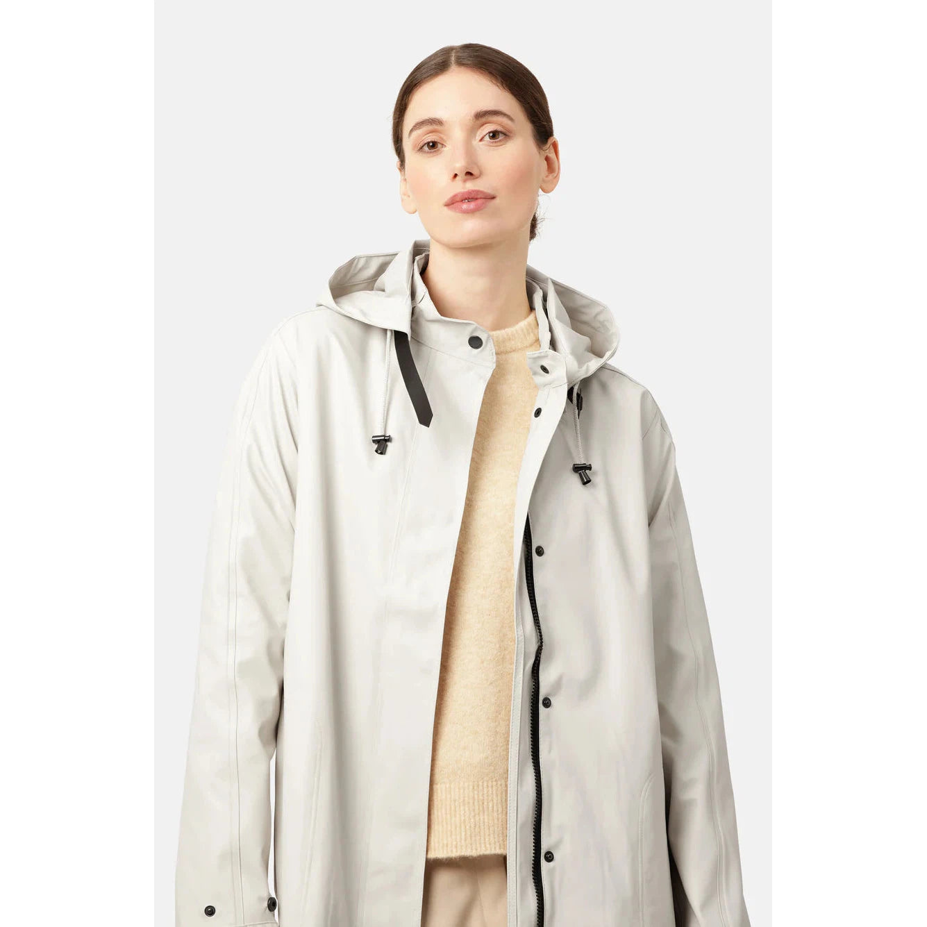 A-LINE RAINCOAT-Jackets & Coats-ILSE JACOBSEN-36-MILK CREME 121-Coriander