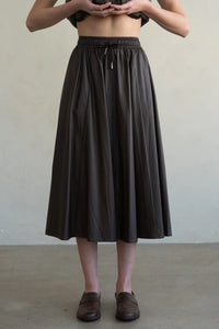 A-LINE SKIRT | DRAWSTRING-Bottoms-ELLE GREY-Coriander
