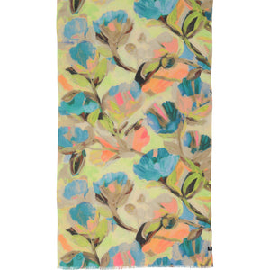 ABSTRACT FLORAL SCARF-Scarves & Wraps-V. FRAAS-Coriander