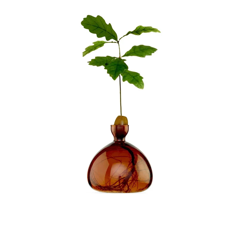 ACORN VASE | RUSSET BROWN