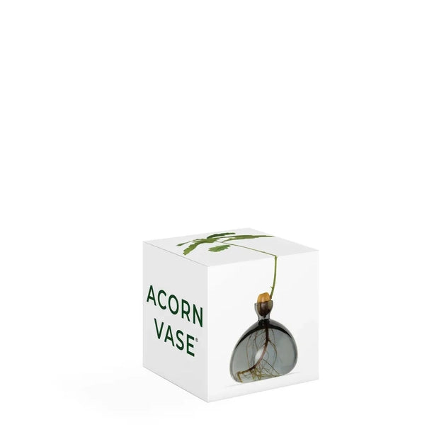 ACORN VASE | SMOKE GREY-Home-ILEX STUDIOS-Coriander