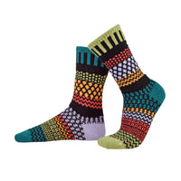 ADULT CREW MISMATCHED SOCKS | ARTICHOKE-Socks & Footwear-SOLMATE-SMALL-ARTICHOKE-Coriander