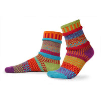 ADULT CREW MISMATCHED SOCKS | COSMOS-Socks & Footwear-SOLMATE-SMALL-COSMOS-Coriander