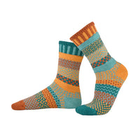 ADULT CREW MISMATCHED SOCKS | DUNE-Socks & Footwear-SOLMATE-SMALL-DUNE-Coriander