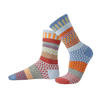 ADULT CREW MISMATCHED SOCKS | FIG-Socks & Footwear-SOLMATE-SMALL-FIG-Coriander