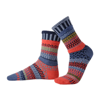 ADULT CREW MISMATCHED SOCKS | MASALA-Socks & Footwear-SOLMATE-SMALL-MASALA-Coriander