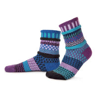 ADULT CREW MISMATCHED SOCKS | RASPBERRY-Socks & Footwear-SOLMATE-SMALL-RASPBERRY-Coriander