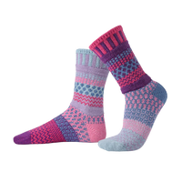 ADULT CREW MISMATCHED SOCKS | TWILIGHT-Socks & Footwear-SOLMATE-SMALL-TWILIGHT-Coriander