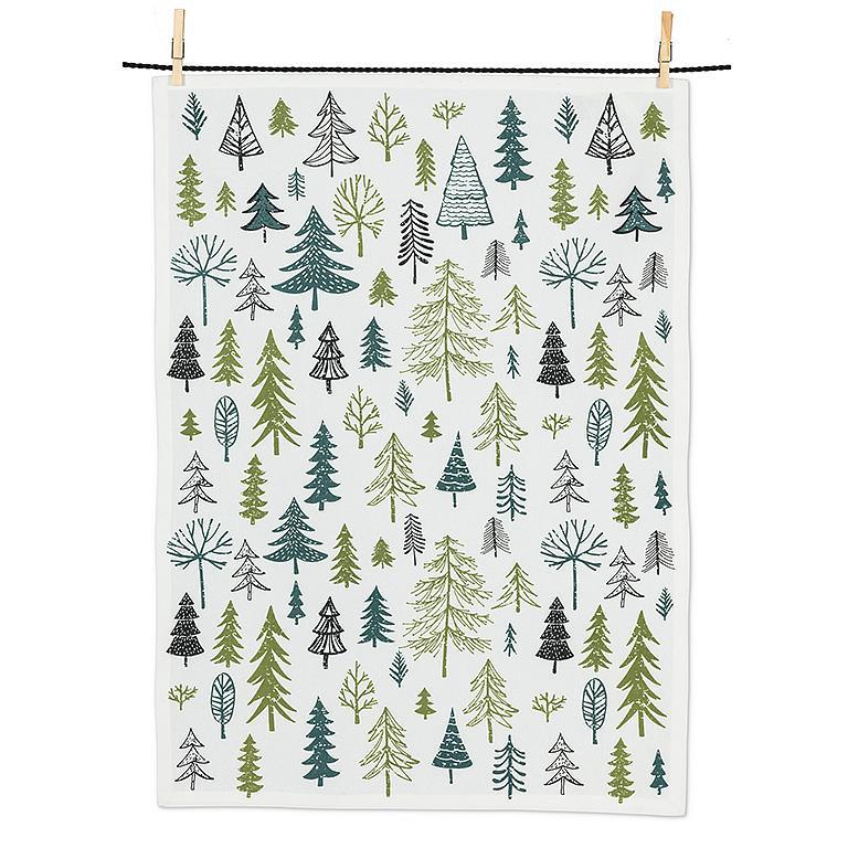 ALL OVER TREE TEA TOWEL-Home Decor-ABBOTT-Coriander