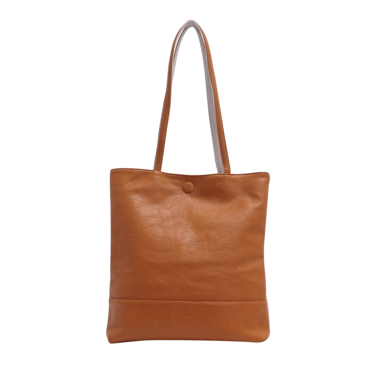 AMIA 2N1 REVERSIBLE TOTE-Bags & Wallets-S-Q-COGNAC-LIGHT GREY-Coriander